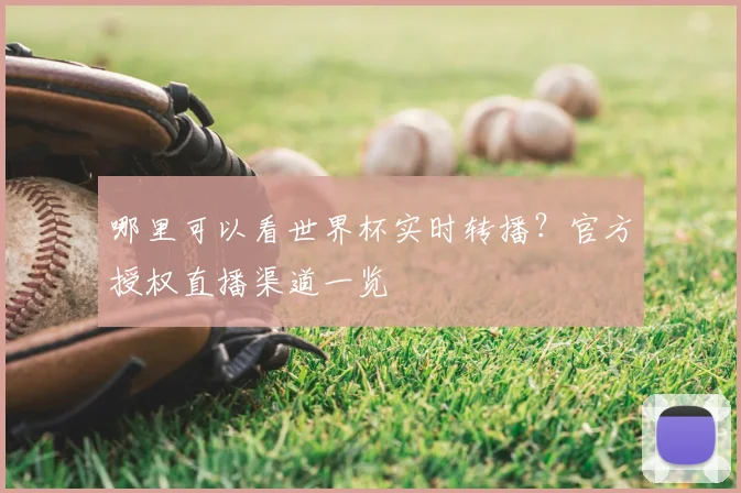 哪里可以看世界杯实时转播？官方授权直播渠道一览